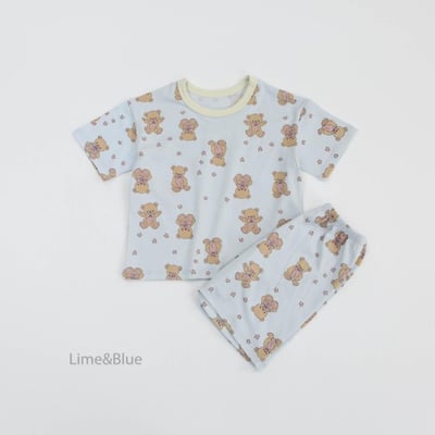 LIME&BLUE31｜(55-118cm MOM-DAD)  星星熊親子套裝10