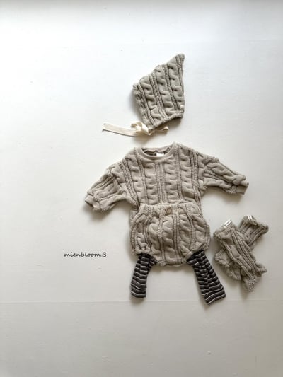 Bloom.b32｜(0m-24m) 麻花針織腳套2