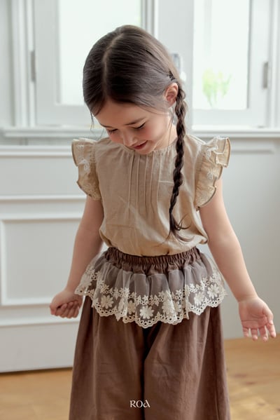 ROA21｜(6m-18m) 2色荷葉袖無袖上衣1