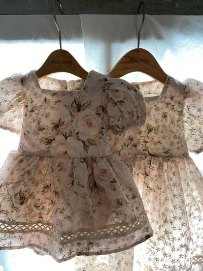 Anne Shirley29｜(3m-18m) 3色古典玫瑰花卉洋裝包屁19