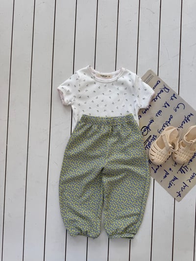 LePetitmot26｜(80-125cm) 水果圖案寬鬆褲3