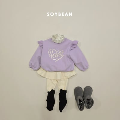 Soybean54｜(75cm-118cm) 愛心摺邊上衣8