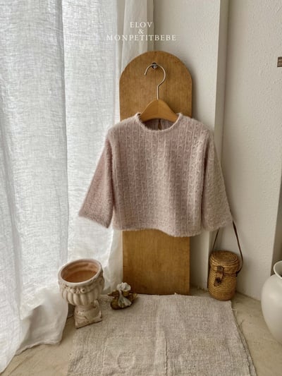 Monpetitbebe04｜(70cm-110cm) 針織羽毛上衣2