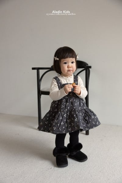 ALADIN21｜(75cm-114cm) 磨毛菱形壓紋吊帶裙22