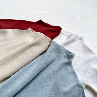 vivid79｜(78cm-125cm) 素面立領上衣3