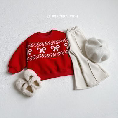 vivid83｜(78cm-125cm) 蝴蝶結印花休閒上衣5