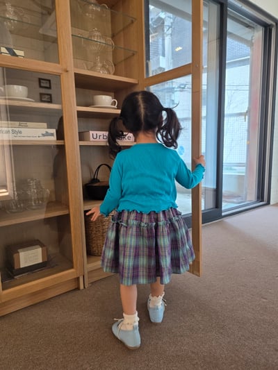 Color26｜(75-115cm) 捲邊開襟外套6