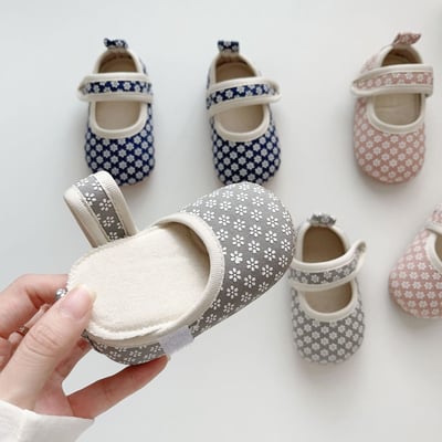 日系小花學步鞋7