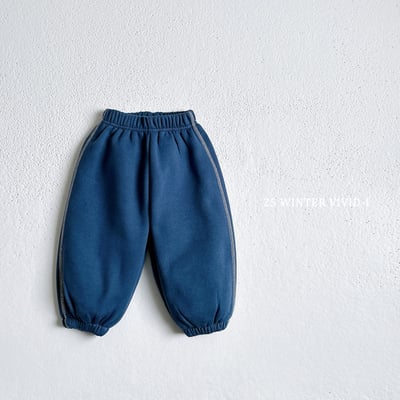 vivid07｜(78cm-125cm) 口袋素面縮口褲4