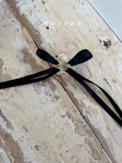 Marron46｜(free) 小花緞帶胸針2