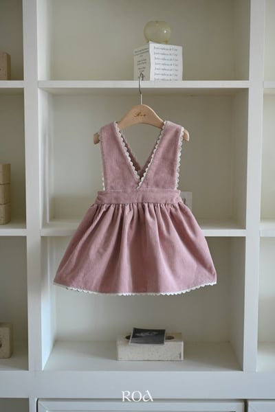 ROA19｜(80cm-120cm) 2色深V吊帶連身裙4