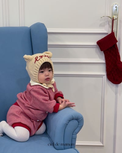 Cieldemaman19｜(6M~24M)  2款線條熊兔針織套裝11