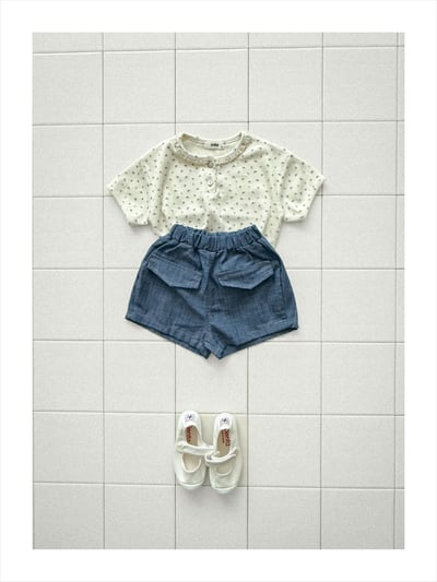 onu31｜(70cm-115cm) 碎花蕾絲滾邊上衣14