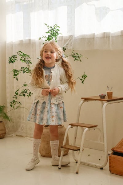 FLO10｜(75-140) 3色櫻桃碎花細肩洋裝10