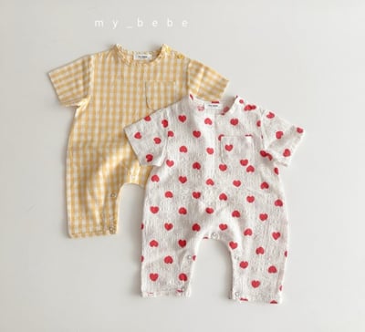 my_bebe16｜(58-72cm) 短袖連身包屁褲12