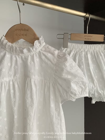 JE14｜(80-120cm) 刺繡小花套裝10