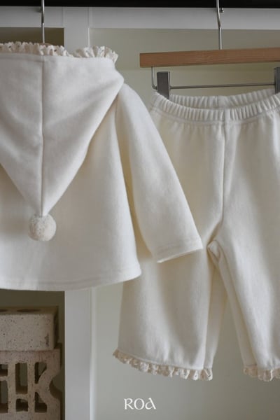 ROA17｜(80cm-120cm) 2色素色連身帽套裝4