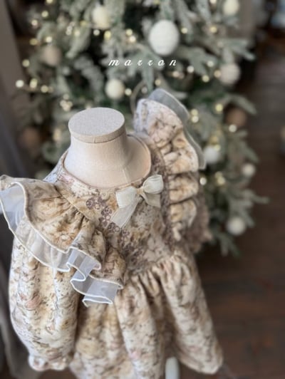 Marron 72｜(free) 雙層蝴蝶紗別針1