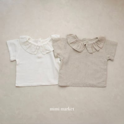 mimi market25 (75-90cm)  荷葉邊翻領上衣1