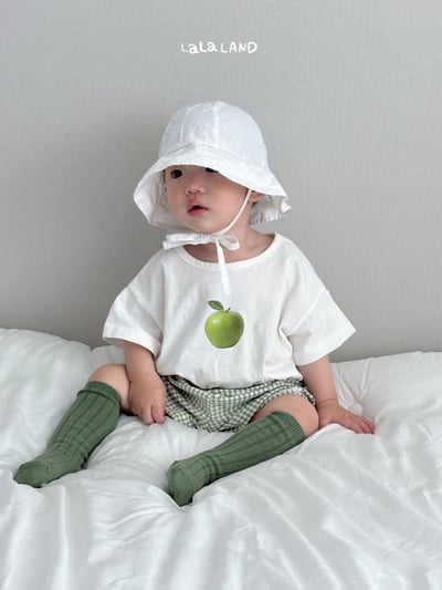 lala land01｜(3m-18m) 4色格紋小短褲4