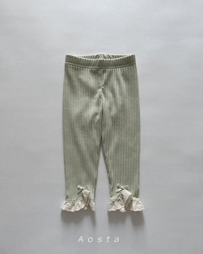 AOSTA02｜(6m-5y) 蕾絲邊緊身褲6
