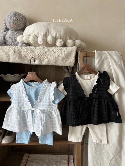 thelala22｜ (70-115) 雕花綁帶背心4