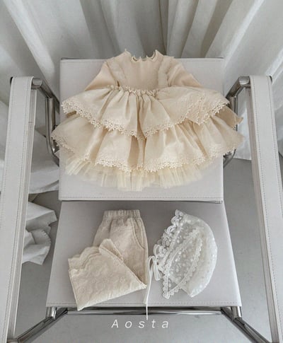 AOSTA31｜(6m-5y) 花卉壓紋/條紋直筒長褲11