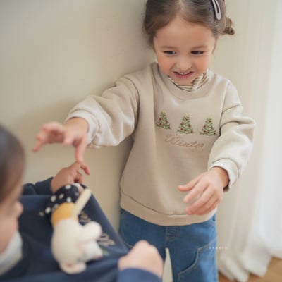 neneru26｜(70cm-125cm) 2色聖誕樹印花高領上衣1