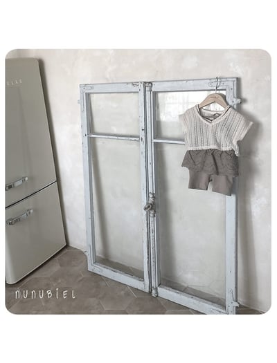 NUNU BIEL32｜(65-115cm) 鏤空編織衫/包屁裝7