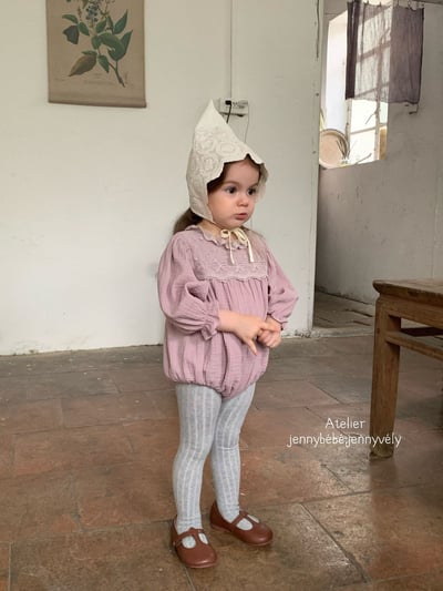 JE563｜(66-120cm) 蕾絲花邊領包屁衣/洋裝12