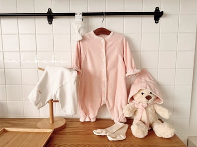 Valubebe04｜(65-90) 側開扣素面上衣8