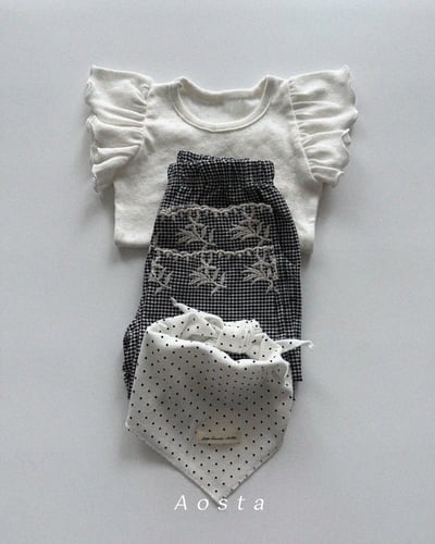 AOSTA06｜(6m-5y) 4色天使褶邊袖上衣23