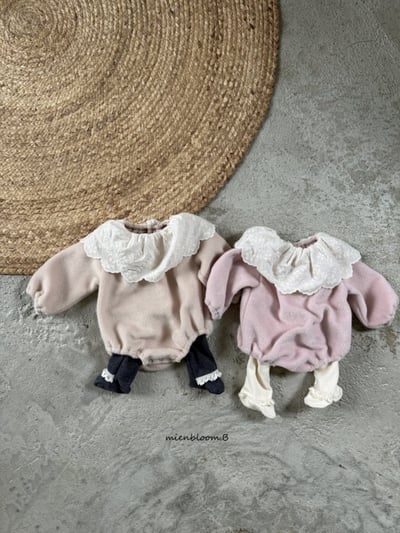 Bloom.b19｜(0m-24m) 天鵝絨蕾絲邊內搭褲襪15