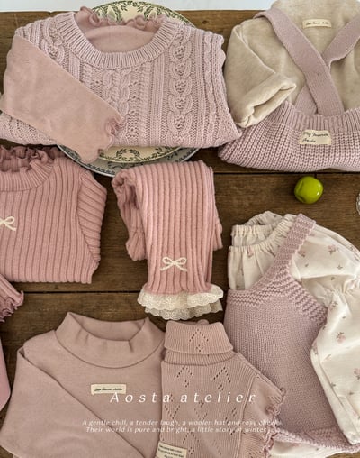 AOSTA15｜(1m-24m) 冬季針織吊帶褲14