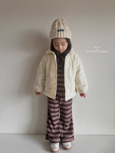 Monpetitbebe11｜(70cm-110cm) 愛心刺繡夾層棉外套11