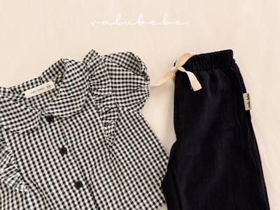 Valubebe 48｜(65-90cm) 班迪格紋襯衫5