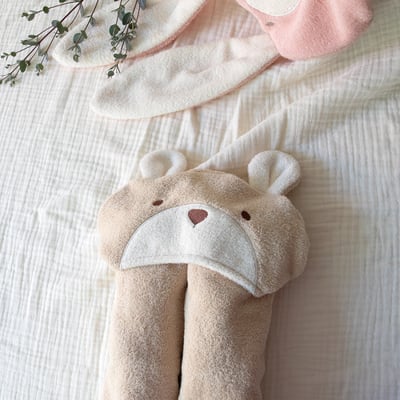 LEMONADE32｜(free) 2色小兔小熊連帽浴巾21