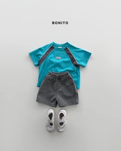 Bonito47｜(75cm-125cm) 2色插肩撞色上衣8