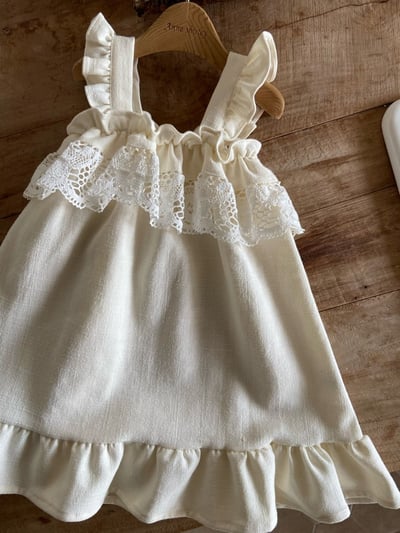 Anne Shirley08｜(1y-5y) 1色荷葉蕾絲無袖洋裝9
