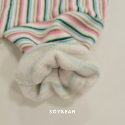 Soybean64｜(75cm-118cm) 條紋撞色休閒套裝4