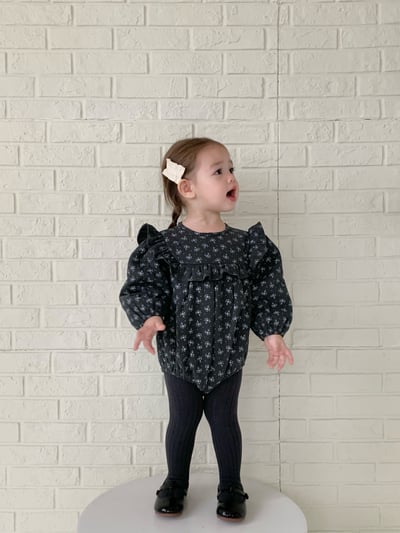 JE631｜(66cm-90cm) 花卉鋪棉綁帶包屁衣11