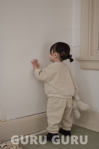 GURU GURU23｜(6m-24m) 2色簡約刷毛縮口套裝14