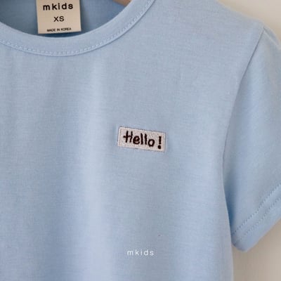 M-KIDS31｜(65-115cm) HELLO印花上衣3