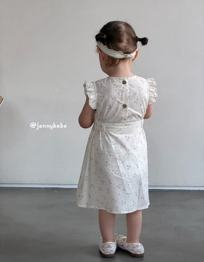 JE731｜(80-120cm) 小碎花背心洋裝2