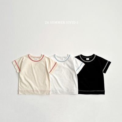 vivid56｜(78cm-125cm) 3款縫線簡約素色上衣1