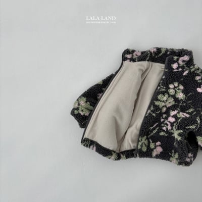 lala land44｜(75cm-120cm) 3色印花刷毛拉鍊外套2