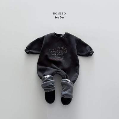 Bonito70｜(3m-18cm) 小狗印花連身衣9