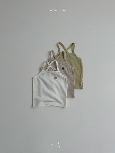 Atomeme30｜(70-110) 羅紋愛心印花背心1