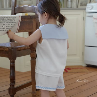 bebe nine13  (65cm-115cm) 2色翻領無袖套裝1