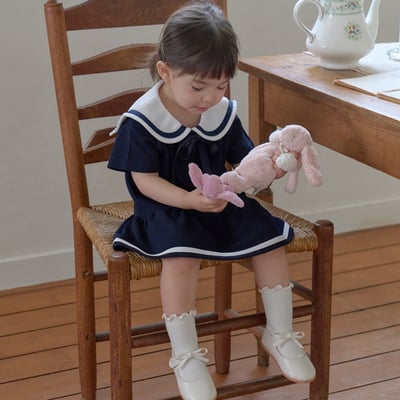 bebe nine22  (65cm-115cm) 3色英倫學院風連身裙16